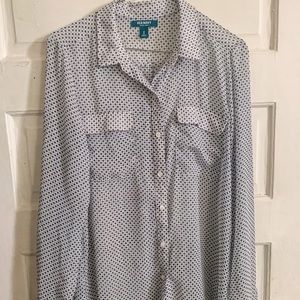 Sheer button up blouse